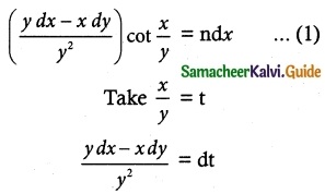 Samacheer Kalvi 12th Maths Guide Chapter 10 Ordinary Differential Equations Ex 10.5 5