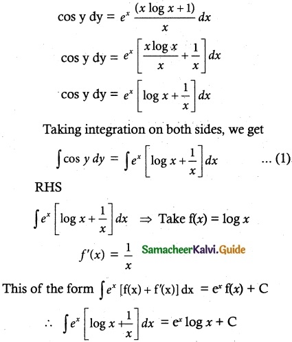 Samacheer Kalvi 12th Maths Guide Chapter 10 Ordinary Differential Equations Ex 10.5 7