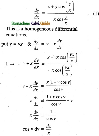 Samacheer Kalvi 12th Maths Guide Chapter 10 Ordinary Differential Equations Ex 10.6 1