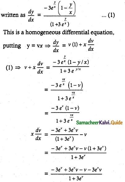 Samacheer Kalvi 12th Maths Guide Chapter 10 Ordinary Differential Equations Ex 10.6 14
