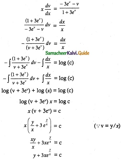 Samacheer Kalvi 12th Maths Guide Chapter 10 Ordinary Differential Equations Ex 10.6 15