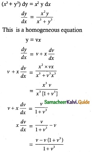 Samacheer Kalvi 12th Maths Guide Chapter 10 Ordinary Differential Equations Ex 10.6 3