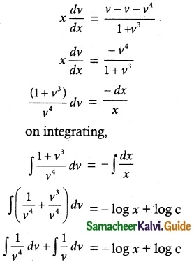 Samacheer Kalvi 12th Maths Guide Chapter 10 Ordinary Differential Equations Ex 10.6 4