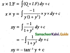 Samacheer Kalvi 12th Maths Guide Chapter 10 Ordinary Differential Equations Ex 10.7 14