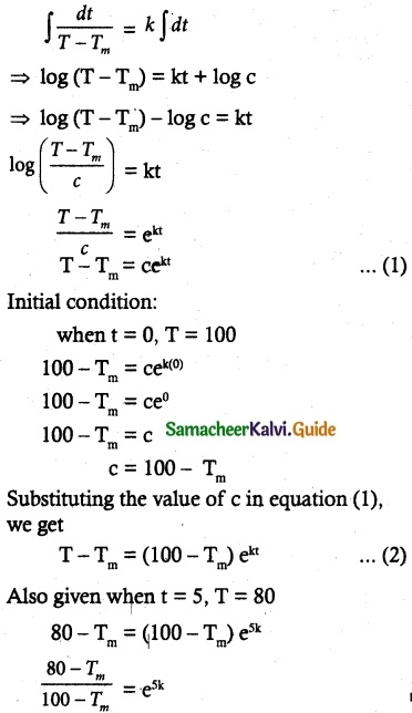 Samacheer Kalvi 12th Maths Guide Chapter 10 Ordinary Differential Equations Ex 10.8 11