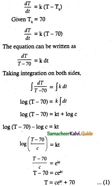 Samacheer Kalvi 12th Maths Guide Chapter 10 Ordinary Differential Equations Ex 10.8 7