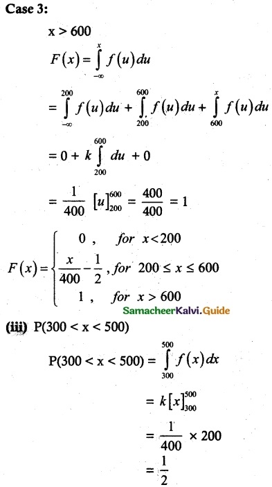 Samacheer Kalvi 12th Maths Guide Chapter 11 Probability Distributions Ex 11.3 9