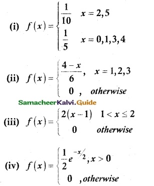 Samacheer Kalvi 12th Maths Guide Chapter 11 Probability Distributions Ex 11.4 1