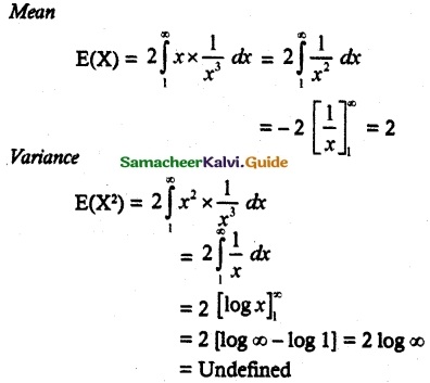 Samacheer Kalvi 12th Maths Guide Chapter 11 Probability Distributions Ex 11.6 2