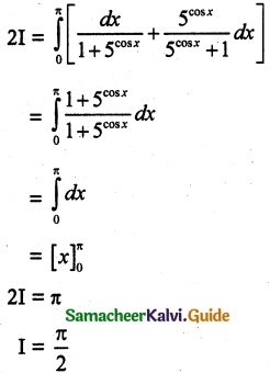 Samacheer Kalvi 12th Maths Guide Chapter 9 Applications of Integration Ex 9.10 10