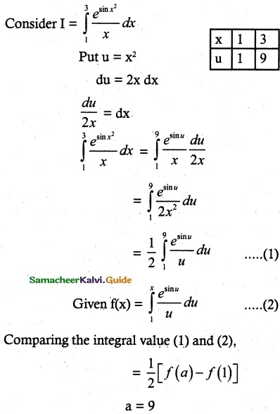 Samacheer Kalvi 12th Maths Guide Chapter 9 Applications of Integration Ex 9.10 16