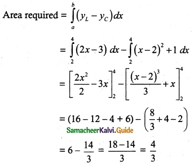 Samacheer Kalvi 12th Maths Guide Chapter 9 Applications of Integration Ex 9.8 13