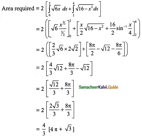 Samacheer Kalvi 12th Maths Guide Chapter 9 Applications of Integration Ex 9.8 15