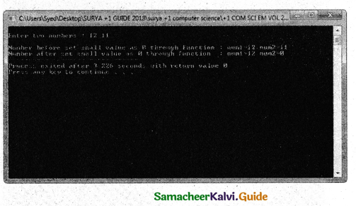 Samacheer Kalvi 11th Computer Science Guide Chapter 11 Functions 8