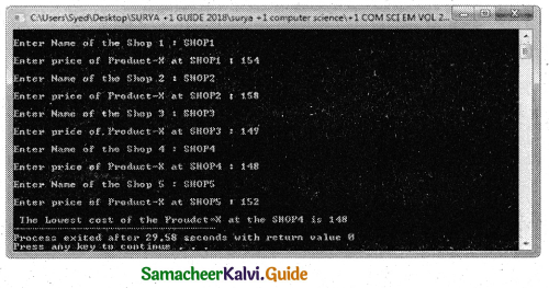 Samacheer Kalvi 11th Computer Science Guide Chapter 12 Arrays and Structures 11