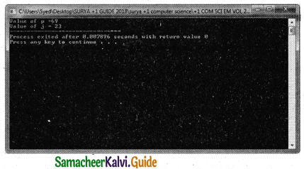 Samacheer Kalvi 11th Computer Science Guide Chapter 9 Introduction to C++ 14