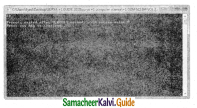 Samacheer Kalvi 11th Computer Science Guide Chapter 9 Introduction to C++ 20