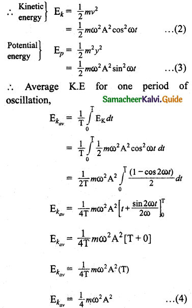 Samacheer Kalvi 11th Physics Guide Chapter 10 Oscillations 37