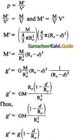 Samacheer Kalvi 11th Physics Guide Chapter 6 Gravitation 26