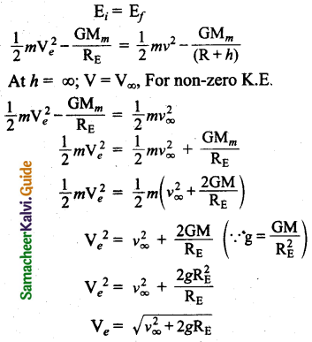 Samacheer Kalvi 11th Physics Guide Chapter 6 Gravitation 48