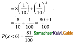 Samacheer Kalvi 12th Business Maths Guide Chapter 6 Random Variable and Mathematical Expectation Ex 6.1 8