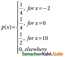 Samacheer Kalvi 12th Business Maths Guide Chapter 6 Random Variable and Mathematical Expectation Miscellaneous Problems 1