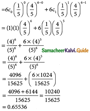 Samacheer Kalvi 12th Business Maths Guide Chapter 7 Probability Distributions Ex 7.1 12
