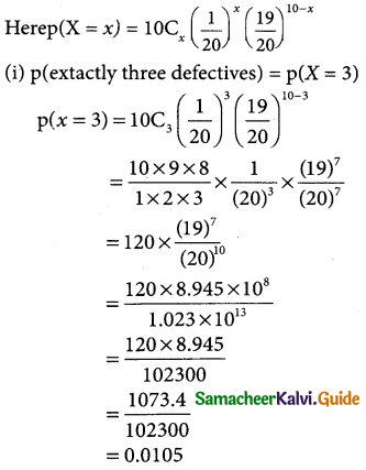 Samacheer Kalvi 12th Business Maths Guide Chapter 7 Probability Distributions Ex 7.1 5