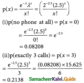 Samacheer Kalvi 12th Business Maths Guide Chapter 7 Probability Distributions Ex 7.2 5