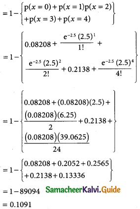 Samacheer Kalvi 12th Business Maths Guide Chapter 7 Probability Distributions Ex 7.2 6