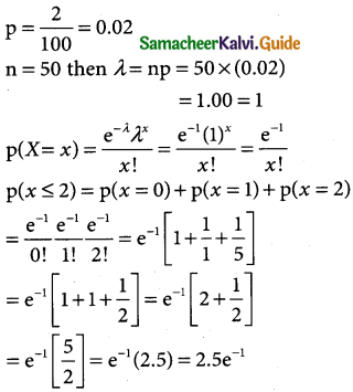 Samacheer Kalvi 12th Business Maths Guide Chapter 7 Probability Distributions Ex 7.4 3