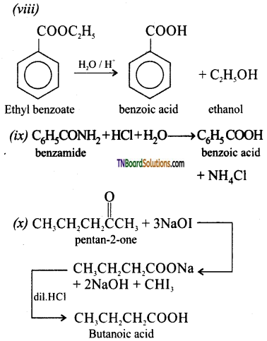 TN Board 12th Chemistry Important Questions Chapter 12 Carbonyl Compounds and Carboxylic Acids 113