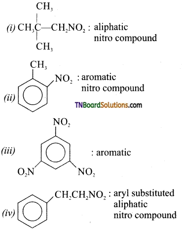 TN Board 12th Chemistry Important Questions Chapter 13 Organic Nitrogen Compounds 1