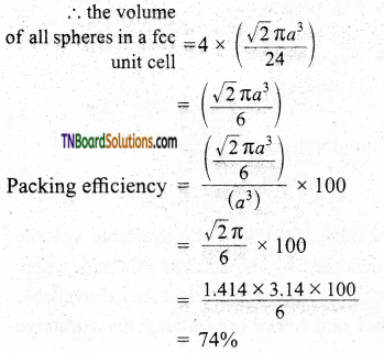 TN Board 12th Chemistry Important Questions Chapter 6 Solid State 17