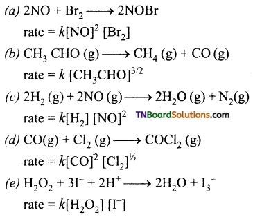 TN Board 12th Chemistry Important Questions Chapter 7 Chemical Kinetics 23