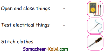 Samacheer Kalvi 3rd Standard English Guide Term 3 Chapter 2 Tools We Use 13