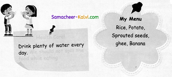 Samacheer Kalvi 3rd Standard Science Guide Term 2 Chapter 1 Food 9